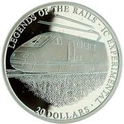 20 Dollars IC Experimental, Liberia, 2001 reverse image