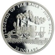 20 Dollars John Bull, Liberia, 2001 reverse image