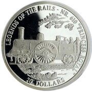 20 Dollars Nr. 610 "Princess Royal", Liberia, 2001 reverse image