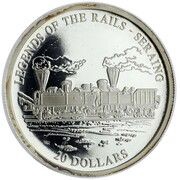 20 Dollars Seraing, Liberia, 2001 reverse image