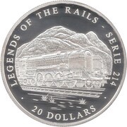 20 Dollars Serie 214, Liberia, 2002 reverse image