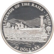 20 Dollars Toess, Liberia, 2002 reverse image