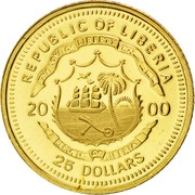 25 Dollars Nefertiti obverse image