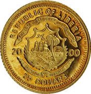 25 Dollars President John F. Kennedy obverse image
