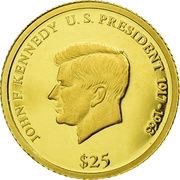25 Dollars John F. Kennedy reverse image