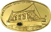 25 Dollars Titanic Expedition 2000, Liberia, 2005 reverse image