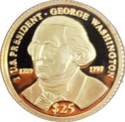 25 Dollars George Washington obverse image