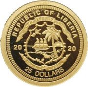 25 Dollars Amber obverse image