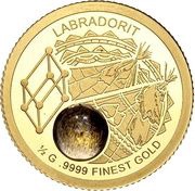 25 Dollars Labradorite reverse image