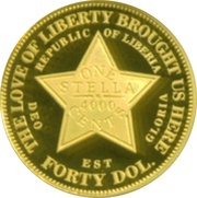 40 Dollars Flowing Hair Stella obverse image