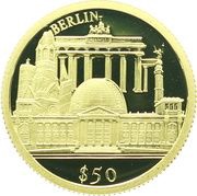 50 Dollars Berlin, Liberia, 2002 reverse image