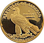 100 Dollars Winged Lady Liberty obverse image