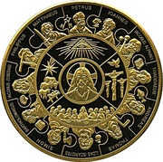 250 Dollars Apostle Thaler, Liberia, 2009 reverse image
