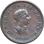 1 Penny - George III obverse image