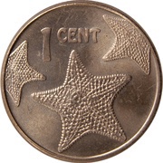 1 Cent Large type reverse image