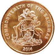 1 Cent Small type - Magnetic obverse image