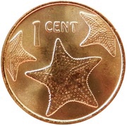 1 Cent Small type - Magnetic reverse image