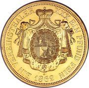1 Vereinsthaler - Johann II Gold restrike reverse image