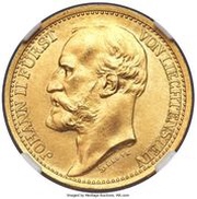 20 Kronen - Johann II Pattern obverse image