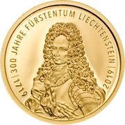 10 Franken - Anton Florian 300 Year Liechtenstein obverse image