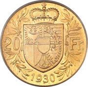 20 Franken - Franz I reverse image