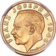 20 Franken - Franz Josef II obverse image
