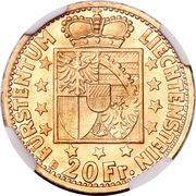 20 Franken - Franz Josef II reverse image