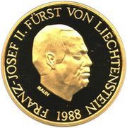 50 Franken - Franz Josef II Anniversary of Reign obverse image