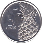5 Cents magnetic reverse image