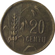 20 Centų reverse image