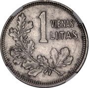 1 Litas reverse image