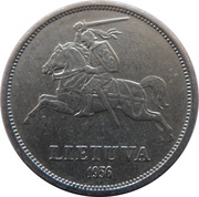 5 Litai Jonas Basanavičius obverse image