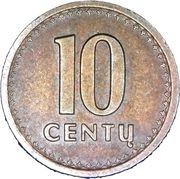 10 Centų reverse image