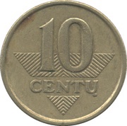 10 Centų reverse image