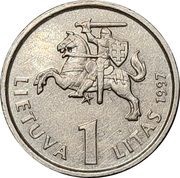 1 Litas Bank of Lithuania obverse image