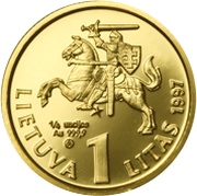 1 Litas Bank of Lithuania obverse image
