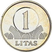 1 Litas reverse image
