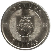 1 Litas Baltic Way obverse image