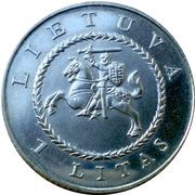 1 Litas Vilnius University obverse image