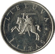 1 Litas Vilnius European Capital obverse image