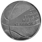 1 Litas European Basketball Championship reverse image