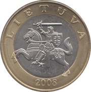 2 Litai obverse image
