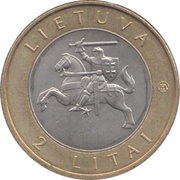 2 Litai Birštonas obverse image