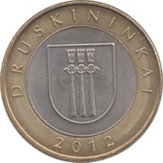 2 Litai Druskininkai reverse image