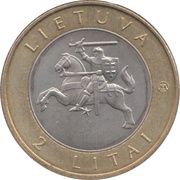 2 Litai Neringa obverse image