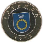 2 Litai Palanga; colourized reverse image