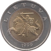 5 Litai obverse image