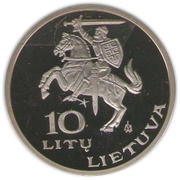 10 Litų 5th World Lithuanians Sport Games obverse image