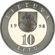 10 Litų Vilnius obverse image
