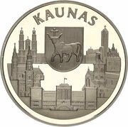 10 Litų Kaunas, Lithuania, 1999 reverse image